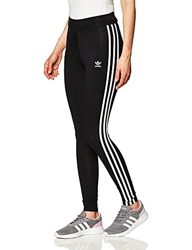 adidas Tres Bds Mallas, Mujer, Negro (Black/White), Tamaño del Fabricante 32