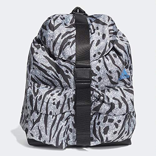 adidas W FLA ID BP G Mochila, Mujer, griorb/Gricua/Negro/Azul, Talla Única