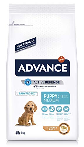 Advance Medium Puppy rico en Pollo y Arroz 3Kg