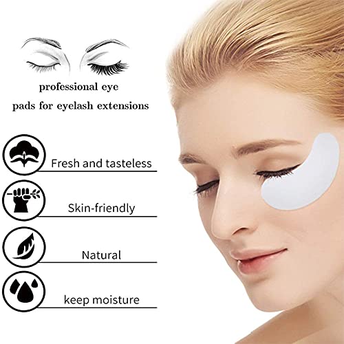 Aikvigss 50 Pares Parches Eye Gel Pads para Extensión de Pestañas, Pestañas Lash Extension Pads Sin Pelusa Under Eye Gel Parches Beauty Tool para Pro Salon Extensión Individual de Pestañas