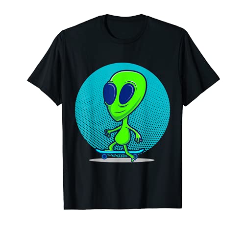 Alien - Monopatín, diseño de anime Camiseta