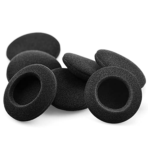 Almohadillas Auriculares,TesRank Almohadilla Espuma Reemplazo 8 Piezas Oído Repuesto Esponja Earpads Compatible con Mayorías de Auriculares- Negro,49-53mm/1.93"-2.1"