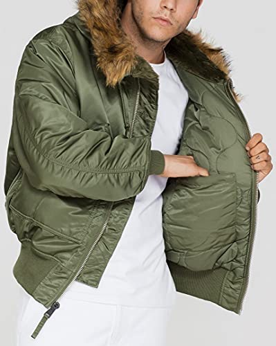 Alpha Industries 144103-M Chaqueta con Capucha, Verde (Sage-Green 01), M para Hombre