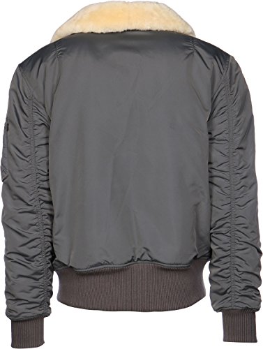 ALPHA INDUSTRIES Injector III Chaqueta Bomber, Gris (Greyblack 136), M para Hombre