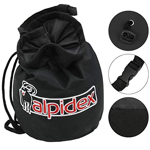 ALPIDEX Bolsa Tiza Chalk Bag + 3 x Bola Tiza 60 g Chalk Ball