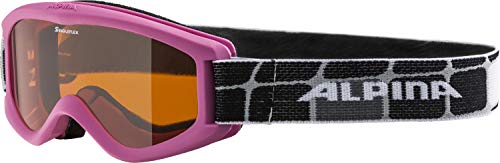 ALPINA Skibrille Carvy 2.0, Infantil, Rosa (Rose slt 877), Talla única