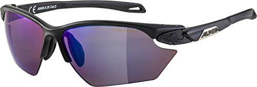 ALPINA, Twist Five HR S HMB+ Gafas Deportivas, Black Matt, One Size Occhiali sportivi, Unisex-Adult