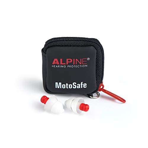 Alpine MotoSafe Race Tapones para los oídos - Tapones para carreras - Evita daños auditivos durante la práctica del motociclismo - El tráfico sigue siendo audible - Tapones reutilizables