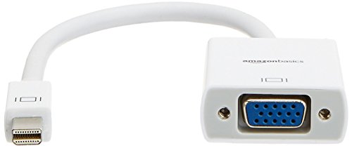 Amazon Basics - Adaptador de pantalla de Mini DisplayPort a VGA