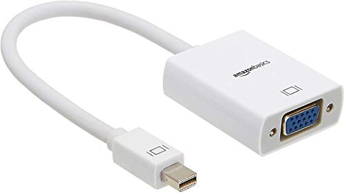 Amazon Basics - Adaptador de pantalla de Mini DisplayPort a VGA