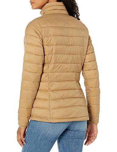 Amazon Essentials Lightweight Water-Resistant Packable Puffer Jacket Chaqueta Aislante, Camel, XXL