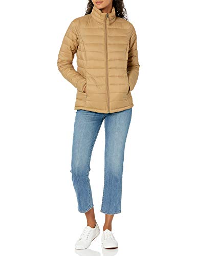 Amazon Essentials Lightweight Water-Resistant Packable Puffer Jacket Chaqueta Aislante, Camel, XXL