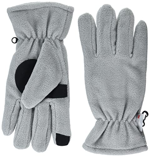 Amazon Essentials Men's Fleece E-Tip Gloves Guantes para Clima frío, Gris, L