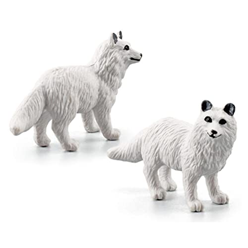 Animales árticos, 10 figuras de animales polares, mini figuras de animales marinos realistas, figuras de animales marinos del círculo ártico, incluyendo osos polares, focas, conejos, ballenas