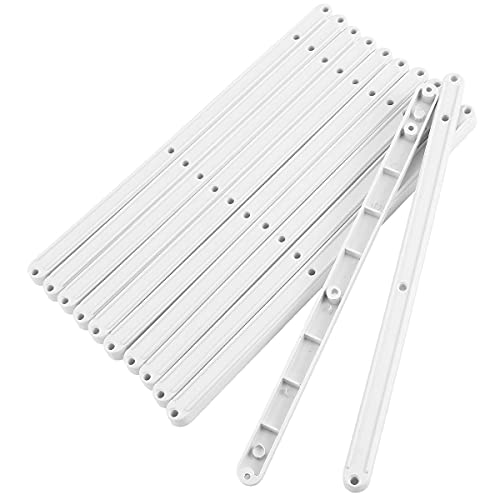 Anladia 12pcs Guías Correderas de Plástico para Cajones 300 x 16 x 10mm Carril Guía para Mubles de Cocina Dormitorios