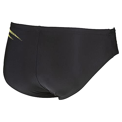 ARENA M Spirit Brief - Bañador Slip para Hombre, Color Black/Soft Green, Talla 90