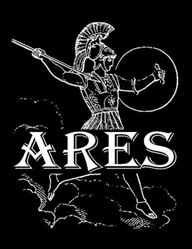 Ares: Large Sketchbook Multipurpose Blank Notebook for Drawing, Writing, Painting, Doodling, Sketching Paper 300 Pages, 8.5x11 Ancient Greek Mythology Cover Design