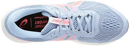 Asics Gel-Contend 7, Zapatillas para Correr Mujer, Mist/Blazing Coral, 39.5 EU