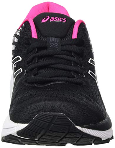 Asics Gel-Cumulus 22, Sneaker Mujer, Black Pink GLO, 39 EU