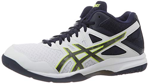 Asics Gel-Task MT 2, Indoor Court Shoe Hombre, White/Gunmetal, 46.5 EU