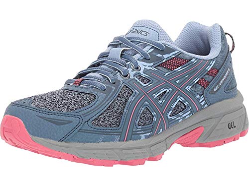 Asics - Gel-Venture 6 - Zapatillas deportivas para mujer, para correr, Azul (Cameo de acero azul/rosa.), 39 EU