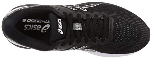 Asics GT-2000 8, Road Running Shoe Hombre, Negro/Blanco, 43.5 EU