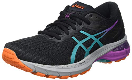 Asics GT-2000 9 Trail, Road Running Shoe Mujer, Black/Baltic Jewel, 39 EU