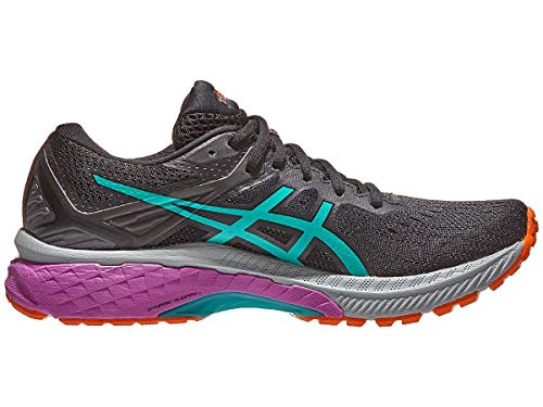 ASICS Women's GT-2000 9 Trail Running Shoes, 8M, Black/Baltic Jewel