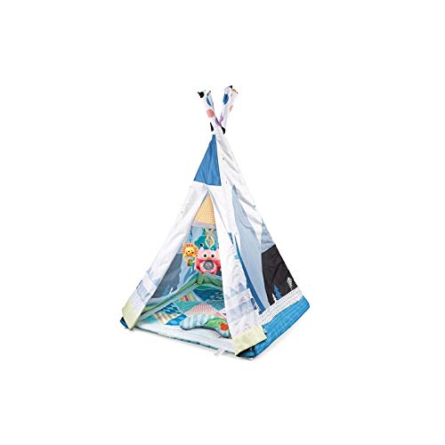 ATAA Tipi Tienda campaña Indios - Azul Genuina Tienda de campaña Tipi para niños es Convertible. Puede usarse como Tienda de campaña India o como Manta de Juegos