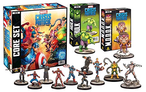 Atomic Mass Games CP12en Marvel Crisis Procol - Crisis Protocol Loki & Hela Character EN - Juego de Miniaturas en Inglés