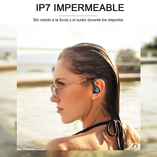 Auriculares Inalambricos Deportivos, Auriculares Bluetooth 5.1 Sport IP7 Impermeable Cascos Inalambricos con Microfono, Control Táctil In-Ear Auriculares Running, Hi-Fi Estéreo, Reproducci 40 Horas