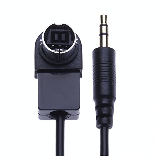 AUX Cable de Entrada Adaptador música Alpine Entrada AUX 3,5 mm Adaptador Compatible con Alpine/JVC estéreo IDA X100, X200, X300, X301, X303, X305, X311, X313