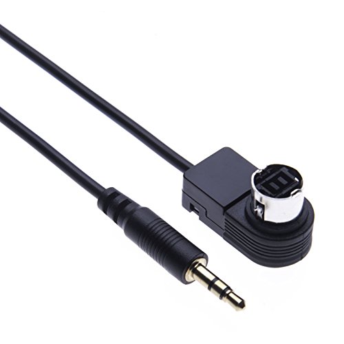 AUX Cable de Entrada Adaptador música Alpine Entrada AUX 3,5 mm Adaptador Compatible con Alpine/JVC estéreo IDA X100, X200, X300, X301, X303, X305, X311, X313