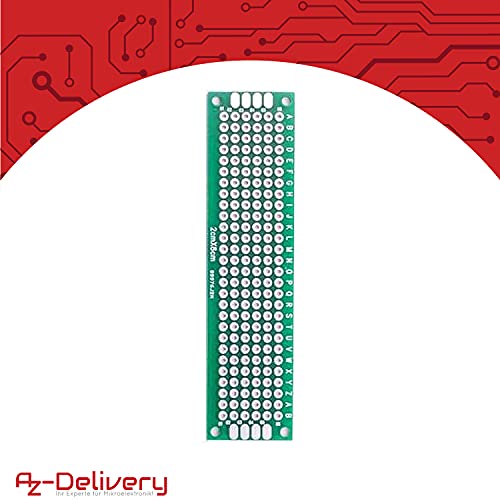 AZDelivery Set Prototipo 16 Placas Doble Cara Universal PCB Compatible con Arduino con E-Book Incluido!