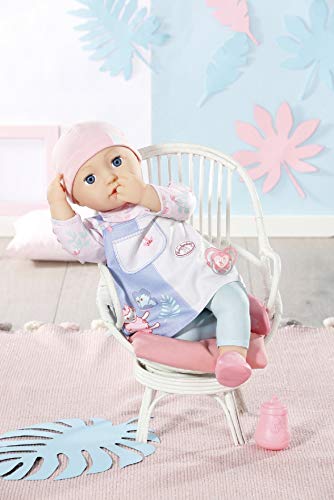 Baby Annabell Mia 43 cm, Para niños a partir de 2 años, Promueve la Empatía y las Habilidades Sociales, Incluye Muñeca, Vestidos y Accesorios