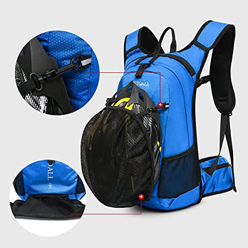 BBD Mochila de Ciclismo 18L Unisex Impermeable con Funda de Casco, Adecuado para Senderismo Running Montanismo Camping Viaje Deporte al Aire Libre