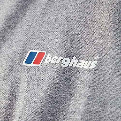 Berghaus Organic CLAS Logo T-Shirt, Grey Marl, L para Hombre