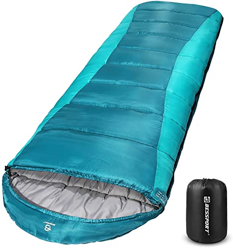 Bessport Saco de Dormir para Acampar 3-4 Temporadas 0 ° C | Saco de Dormir de Invierno de Ligero, Impermeable y cálido para Adultos, mochileros, campamentos, Caminatas y Viajes