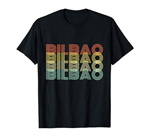 Bilbao Retro Inicio Vintage Ciudad Natal Camiseta