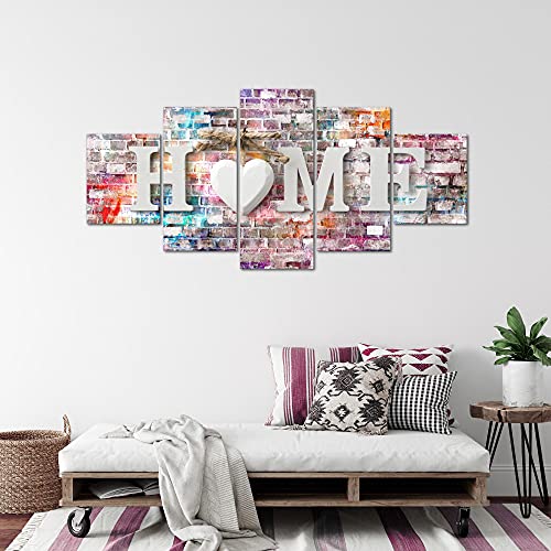 Bilder Home Vintage Wandbild 200 x 100 cm Vlies - Leinwand Bild XXL Format Wandbilder Wohnung Deko Kunstdrucke - MADE IN GERMANY - Fertig zum Aufhängen 014851a