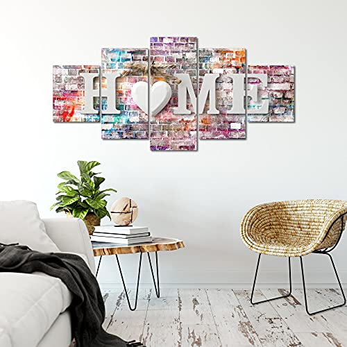 Bilder Home Vintage Wandbild 200 x 100 cm Vlies - Leinwand Bild XXL Format Wandbilder Wohnung Deko Kunstdrucke - MADE IN GERMANY - Fertig zum Aufhängen 014851a