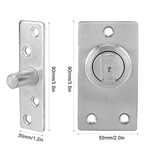 Bisagras de pivote de puerta Bisagras de servicio pesado para puertas de madera Eje de 360 ​​grados Sistema de bisagra de pivote de puerta de acero inoxidable Murphy, bisagra de eje giratorio de puert