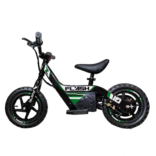 BIWOND Bicicleta Eléctrica Infantil Flash (Motor 100W, 6Km/H, Batería de Litio, 300 Ciclos de Carga, 4 a 8 Años, Sillín Ajustable, Peso Máximo 40Kg) - Azul