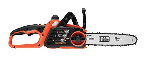 BLACK+DECKER GKC1825L20 Motosierra a batería 18V 2 Ah Espada 25 cm Diseño ergonómico Sistema de aceite sin fugas