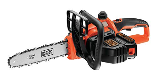 BLACK+DECKER GKC1825L20 Motosierra a batería 18V 2 Ah Espada 25 cm Diseño ergonómico Sistema de aceite sin fugas