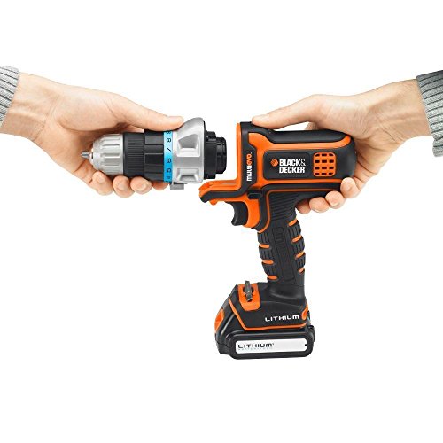 BLACK+DECKER MTHD5 Cabezal de Taladro percutor Multievo con Dos Brocas