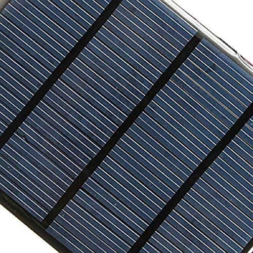 Bluelover 12V 1,5 W Mini Panel Solar Pequeño Módulo De Células De Epoxy Cargador con 1 M Alambre De Soldadura