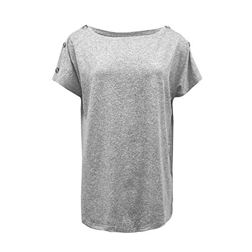 Blusas con Hombros Descubiertos para Mujer Blusas con Manga murciélago Jersey de Gran tamaño Informal Camiseta