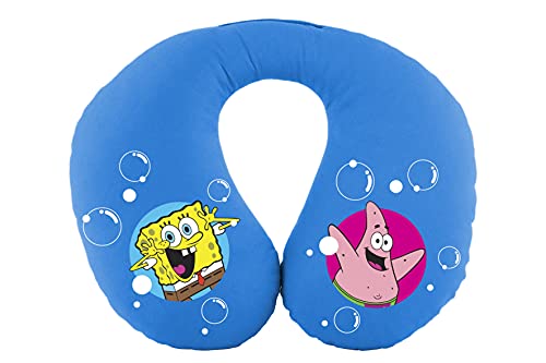 Bob Esponja - Almohadilla cervical para niños, color azul