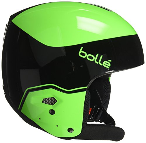 bollé 31393 Cascos de Esquí, Unisex Adulto, Verde (Black/Flash Green), 53-54 cm